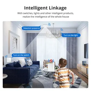 Zemismart Tuya Zigbee détecteur de présence humaine intelligent Mrcrowave Radar capteur de plafond sécurité à domicile APP contrôle produit de maison intelligente - Product Image 6