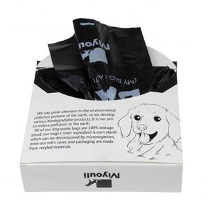 Durable Lavender Scented <b>Compostable</b> Biodegradable Dog Poop <b>Bag</b> with Handles - Product Image 4