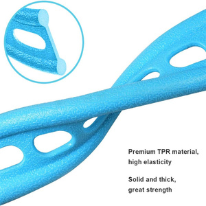 Bandes de résistance à pédale <span class=keywords><strong>avec</strong></span> poignées, bandes d'exercice fitness pour l'entraînement des bras, des abdominaux et des jambes, bandes d'étirement multifonctionnelles, corde de tension - Product Image 4