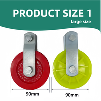 Poulie de ligne d'alimentation de poulet potable de volaille accessoires d'élevage de bétail poulie en nylon mentale