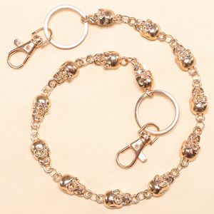 Metal Skull Pendant Pants <b>Chain</b> Unisex Hip Hop Style Waist <b>Chain</b> For Daily Wear - Product Image 3