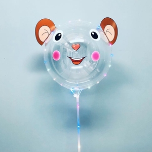 Globo Bobo <span class=keywords><strong>de</strong></span> Dibujos Animados Barato <span class=keywords><strong>de</strong></span> 24 Pulgadas, <span class=keywords><strong>Globos</strong></span> LED que se Iluminan para Decoración <span class=keywords><strong>de</strong></span> Bodas y Fiestas <span class=keywords><strong>de</strong></span> <span class=keywords><strong>Navidad</strong></span>, <span class=keywords><strong>Globos</strong></span> Intermitentes <span class=keywords><strong>con</strong></span> Palitos - Product Image 5