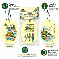 Diffuseur d'air suspendu pour voiture, design amusant personnalisé, parfum d'air en papier promotionnel, différentes senteurs, logo aromathérapie
