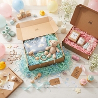 Mehrfarbige Raffia-Papierschnipsel Umweltfreundlicher Geschenkbox-Füller Gekräuseltes Papier für Babyparty Festliche Partydekoration