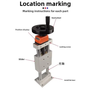 Assemblage <span class=keywords><strong>manuel</strong></span> de réglage simple avec roulement à vis coulissant de levage à ZKSTP40-25ZKST80-50Z axes comme composant de base - Product Image 2
