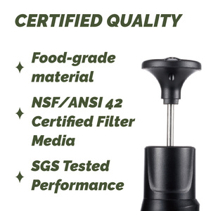 <span class=keywords><strong>Filtro</strong></span> d'<span class=keywords><strong>Acqua</strong></span> Portatile con Pompa Manuale per Esterni, Rimozione 99,9999% dei Batteri, per Sport, Viaggi, Campeggio, Realizzato in ABS Durevole per Uso Alimentare - Product Image 5