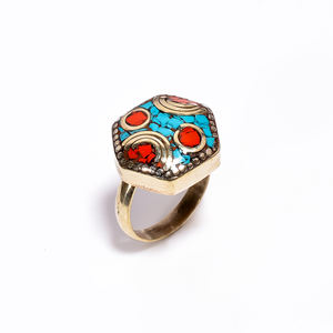 Dernier modèle de bagues tibétaines pour filles bijoux tendances en vrac vente en gros de bijoux fins bagues tibétaines antiques bijoux - Product Image 2