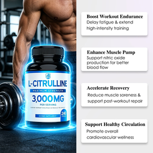 Cápsulas de L-Citrulina de Alta Pureza, Vasodilatante, Aumenta el Suministro de Oxígeno, Marca Privada, Stock Disponible, Éxito en Ventas para Fitness - Product Image 6