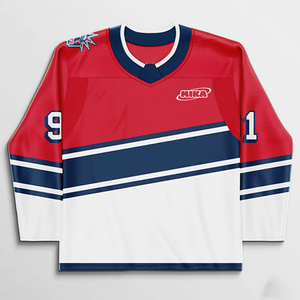 무료 디자인 자수 아이스 하키 유니폼 천공 아이스 하키 유니폼 승화 성인 아이스 하키 착용 - Product Image 5