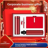 Coffret Cadeau d'Affaires Personnalisé Luxe Léger – Tasse Isotherme, Carnet, Clé USB, Boîte Cadeau – Matériel Métallique – Fête des Pères, Nouvel An