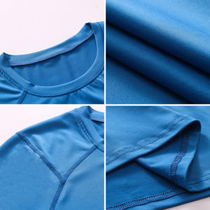 Wholesale <b>Men's</b> Quick <b>Dry</b> High Elastic <b>Fitted</b> Gym Long Sleeve Breathable Sweat Wicking for Running Training <b>T</b>-<b>shirt</b> - Product Image 4