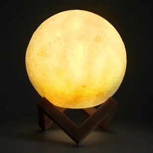 PVC Lunar Light Gift Rechargeable 16 Colors Touch Change Remote Printing <strong>Globe</strong> 3D Printed <strong>Moon</strong> Lamp - Product Image 3