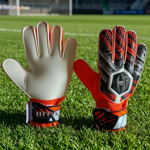 Direct Factory Supplier Full Latex Goalkeeper Gloves With Removable Finger Save Protection Backhand Sublimation Printing - Product Image 3