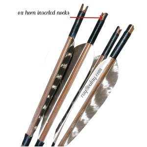 Auto nock BUE corno Inserito Trattamento Termico Bruciato Tonkin <span class=keywords><strong>Frecce</strong></span> Di Bambù Stampato Spine 50 ~ 55 # - Product Image 2