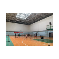 Estructura de acero galvanizado en caliente, marco espacial de acero ligero, estadio de construcción, gimnasio, cancha de baloncesto