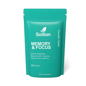 Compléments Solilan OEM Energy Focus sans sucre, vitamines B6 et B12, L-théanine, menthe, comprimés dissolvables <span class=keywords><strong>pour</strong></span> la concentration et l'énergie - Product Image 4