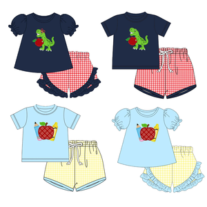 Précommande MOQ 5 Trendyism Boutique Tenues de Rentrée Scolaire pour Filles et Garçons en Coton Biologique Doux avec Imprimé Chiots de Noël, Vente en Gros pour Frères et Sœurs - Product Image 6