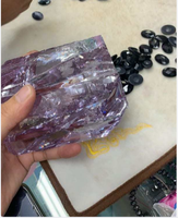 Oxyde de zircon cubique noir, pierre précieuse rugueuse et lâche, matière première de zircon de haute qualité, peut être fabriqué en bijoux
