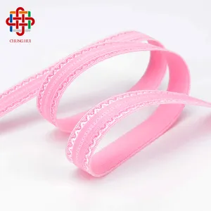 6mm 10mm 12mm 15mm 20mm 25mm Custom colors shiny satin elastic band sew tape for women bra strap accessories