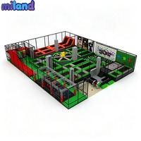 Pabrik Arena Trampolin & Rintangan Komersial 500-1000 SQM untuk Pusat Hiburan Dengan Harga Langsung Pabrik