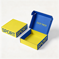 Caja de Regalo para Zapatos de Diseño Moderno, Impermeable, Color Neón, con Logotipo Personalizado Impreso, de Cartón Corrugado, para Calzado Deportivo