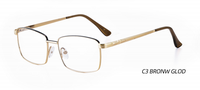 Monturas de Gafas Rectangulares de Metal Duraderas y Elegantes para Hombre, Color Negro Clásico con Patrón Sólido Resistente para Lectura