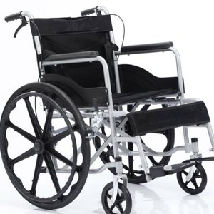Fauteuil roulant manuel Medco MK904BJ, acier noir, 16 kg, certifié CE, pour personnes âgées et handicapées - Product Image 2