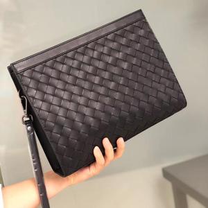 <span class=keywords><strong>Borsa</strong></span> Clutch Intrecciata di Lusso Fatta a Mano per <span class=keywords><strong>Uomo</strong></span>, in Morbida Pelle di Vitello, <span class=keywords><strong>Pochette</strong></span> da Polso, Organizer per Affari, Portafoglio - Product Image 2