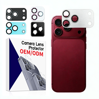 Protection d'objectif d'appareil photo anti-rayures 9H OEM pour iPhone 18 Pro Max, film d'objectif mobile en alliage d'aluminium, finition mate, protection métallique, respectueux de la peau