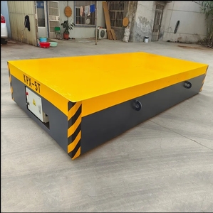 Carrello per carrello di trasferimento ferroviario elettrico piatto ad alta velocità industriale motorizzato da 10 tonnellate con telecomando senza fili - Product Image 5