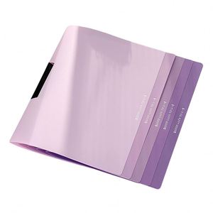 Dossier de rangement en plastique PP transparent A4 de haute qualité, imperméable, avec insert en forme de L, vente en gros - Product Image 3