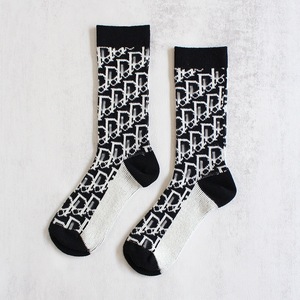 Women Double Needle Double Way <b>Socks</b> European Style Cotton Pile <b>Socks</b> College Style Autumn Winter Mid Length <b>Socks</b> - Product Image 3