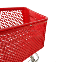 Chariot d'épicerie en plastique à usage intensif