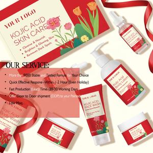 Set de Productos para el Cuidado de <span class=keywords><strong>la</strong></span> <span class=keywords><strong>Piel</strong></span> con Ácido Kójico, Diseño Personalizado Gratuito, Productos Naturales y Orgánicos con Vitamina C, Hidratante Facial y Corporal, Iluminador, Venta al por Mayor - Product Image 2