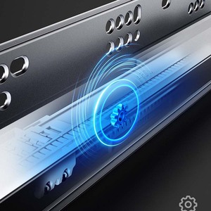 รางลิ้นชักแบบซ่อนสามตอน Unihopper ขนาด 250 มม. 550 มม. ปิดแบบนุ่มนวล เงียบ ลดแรงกระแทก สำหรับเฟอร์นิเจอร์ - Product Image 2