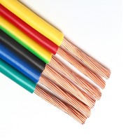 Fil de cuivre tressé flexible de haute qualité 25mm² en PVC, conforme ROHS, pour 220V, plage de température -40~90°C, origine CN, pour applications aériennes
