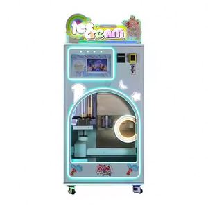 Máquina Expendedora de Helados Metálica Totalmente Automática Artberl, Favorita de los Niños, con Compresor de Refrigeración, Enchufe Estadounidense, Función SDK - Product Image 1