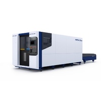 Découpeuse laser à fibre Raycus 6KW haute vitesse CNC à couverture intégrale pour tôles d'acier et d'aluminium Han's Laser