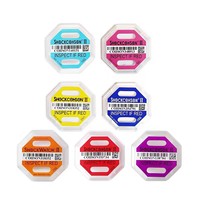 Indicateur d'impact Shockwatcher 37G violet, autocollant adhésif d'avertissement de choc, forme octogonale, option de logo personnalisé pour