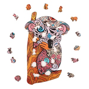 Оптовая продажа, деревянный пазл A4, уникальная головоломка в форме животного для взрослых, деревянный пазл - Product Image 6