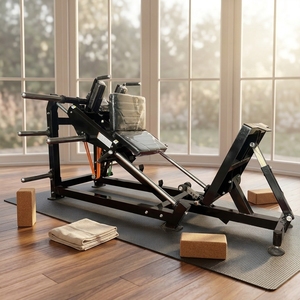 Xinruifitness Hack Squat Commercial Leg Trainer ciblant les quadriceps et les fessiers pour l'entraînement de force en salle de sport KBS-25213 Ce produit utilise t - Product Image 3