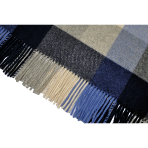 Manta a Cuadros BLUE PHOENIX, 100% Lana, Diseño Tartán, Lujosa, Personalizada, Acogedora, Suave, Cálida para Invierno, <span class=keywords><strong>Mora</strong></span> España - Product Image 5