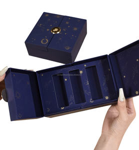 กล่องฝาแม่เหล็กแข็งสองประตูลูกฟูกสำหรับเครื่องสำอางผลิตภัณฑ์ดูแลผิวเครื่องประดับวิกผมบรรจุภัณฑ์โลโก้ตามสั่ง - Product Image 2