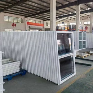 หน้าต่างบานเลื่อนเดี่ยวหรือแขวนคู่หน้าต่างบานเลื่อนแนวตั้งทำจากพีวีซี <span class=keywords><strong>upvc</strong></span> สไตล์ USA - Product Image 1