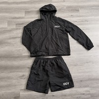 Ensemble de survêtement polaire DCY avec coupe-vent sport, survêtement de sport à cordon de serrage, coupe-vent de créateur OEM