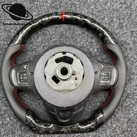 Volant sport en fibre de carbone à 3 branches avec revêtement PU pour les séries 1/2/3/6/7 M3, personnalisation sportive
