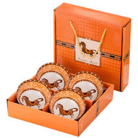 Bols à dîner en céramique Cheval du Nouvel An 2026, 6 pièces, ensembles de bols en porcelaine, boîte cadeau, vaisselle de haute qualité, ensemble de vaisselle de luxe
