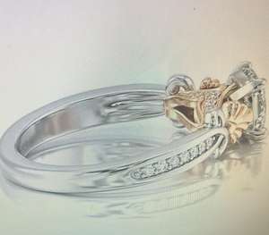 Bague en or jaune pour femme 9K 10K 14K 18K Bague de fiançailles solitaire en moissanite diamant Bijoux en or - Product Image 4