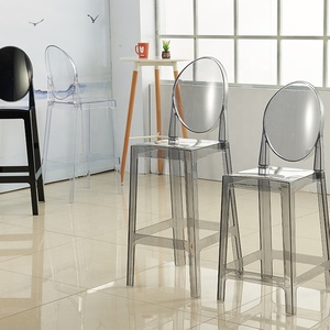 Morezhome moderna colorate di alta plastica sgabelli da bar sedie con poggiapiedi - Product Image 6