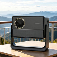 Projecteur C50N avec support mural, projecteur de plafond et LCD, film pour projecteur de plafond, projecteur intelligent 4K ultra HD avec télécommande, pour l'extérieur